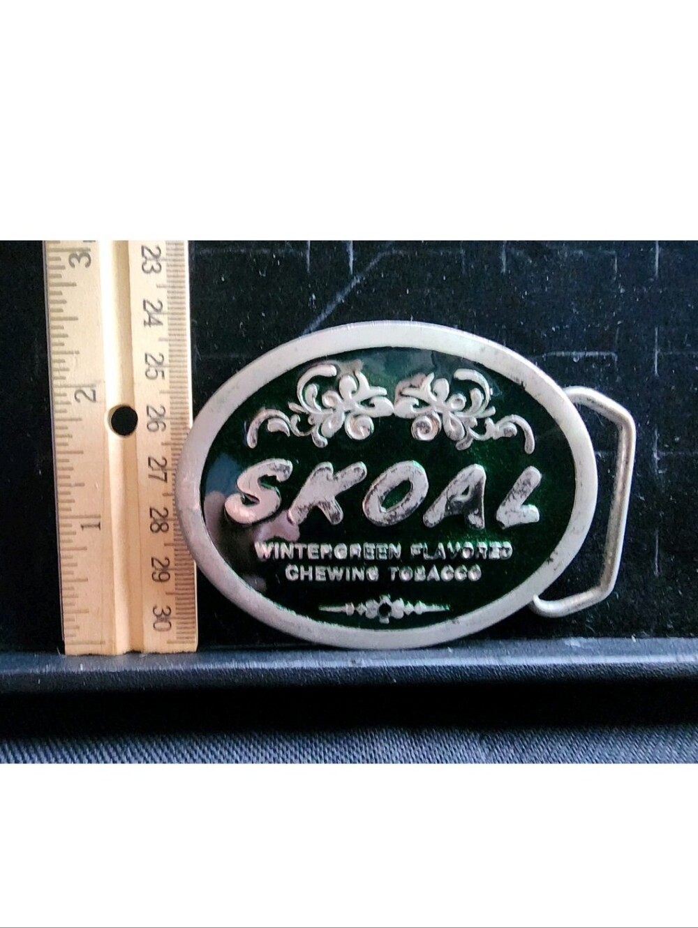 Vintage Skoal Advertising Belt Buckle Used Made In The USA